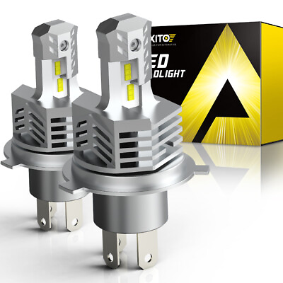 #ad 2PCS H4 9003 LED Car Headlight Bulbs Low High Beam Kit Super Bright Upgrade $34.19