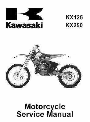 #ad New Kawasaki KX 125 amp; KX 250 1999 2000 2001 2002 Service Manual FREE SHIPPING $33.35