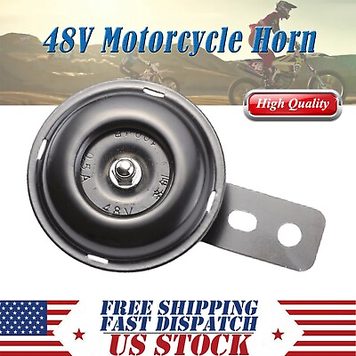 #ad Waterproof Universal 48V Loud Motorcycle Horn For Vehicle Car Scooter E Bike ATV $9.21