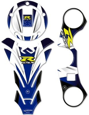 #ad Stickers 3D Blue Guards Gsx R Compatible for Suzuki Motorcycle Gsxr 600 750 $48.31