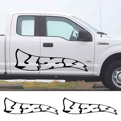 #ad Car Stickers Graphics Outline 4x4 Off Road Vinyl Pickup Door Side Decor Decal $30.04
