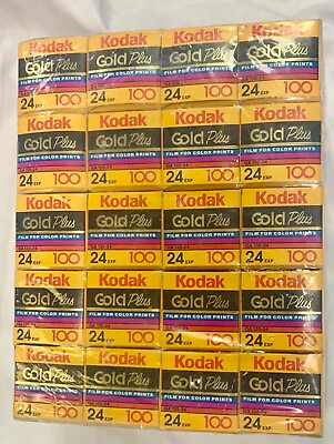 Kodak Gold Plus 100 ISO Film 35mm 24 Exposure Expired 1994 Pack of 20 Rolls $149.95