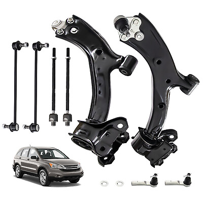#ad 8x Front Lower Control Arm Sway Bar Tie Rods for Honda CR V CRV 2007 2011 $118.12