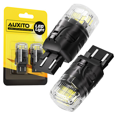 #ad 2X White 7443 7440 W21W LED Reverse Turn Signal Blinker Parking Light Bulbs EXD $12.34
