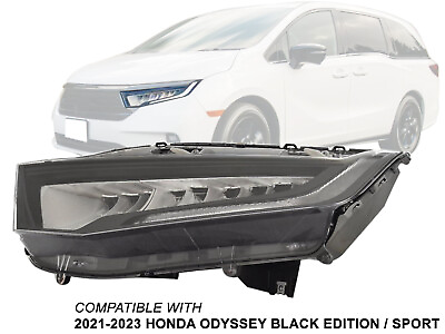 #ad Fits 2021 2022 2023 Honda Odyssey Black Edition Head Light Driver Side HO2502210 $471.67