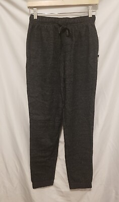 #ad #ad Perry Ellis Pajama Pants Sleepwear Men Small Jet Black Soft Drawstring Tapered $12.99