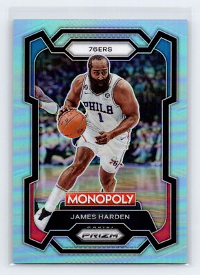 #ad James Harden 2023 24 Panini Monopoly Prizm #67 Light Blue Prizm 199 $14.99