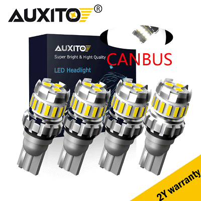 #ad 4x AUXITO T15 Error Free LED Back up Reverse Light Bulb 2400LM Xenon White 2F $11.69