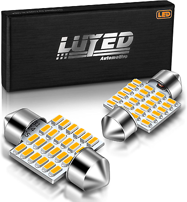 #ad LED Bulbs Warm White Canbus Error Free 1.25 Inches For Interior Map Dome Lights $14.06