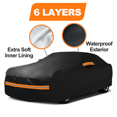 #ad 6 Layer CUSTOM FIT Ford Mustang GT Car Cover Outdoor 100% Waterproof All Weather $63.99