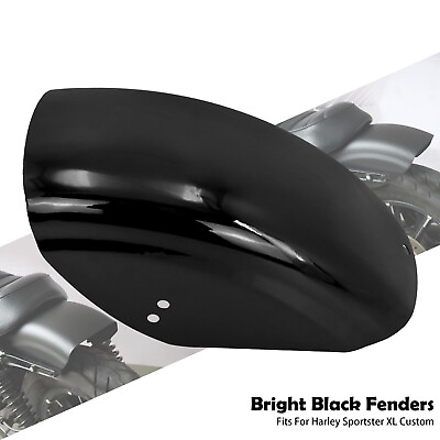 #ad Gloss Black Flat Rear Fender Mudguard Fits For Harley Sportster XL 883 1200 48 $40.84