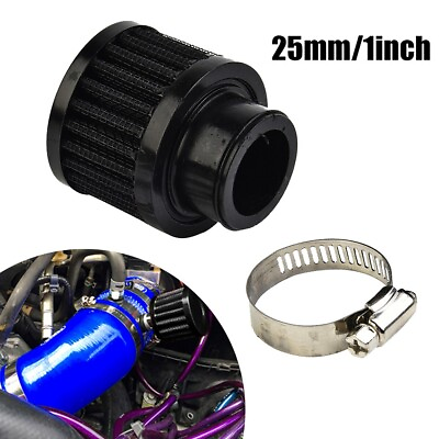 #ad 25mm CONE OIL AIR INTAKE CRANKCASE VENT VALVE COVER BREATHER FILTER Cheap $9.50