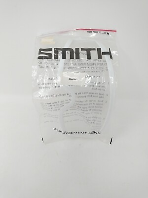 #ad Vintage Smith Goggle Replacement Lens White Rim Clear Lens $24.99