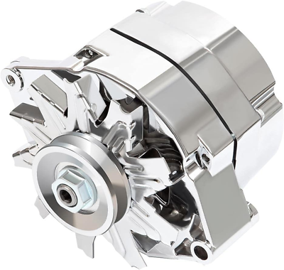 #ad Automotive Alternator Compatible for 120Amp Chrome 1 Wire Self Exciting Street R $122.62