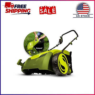 Sun Joe Electric Lawn Dethatcher Scarifier W Collection Bag 13 inch 12 Amp $124.06