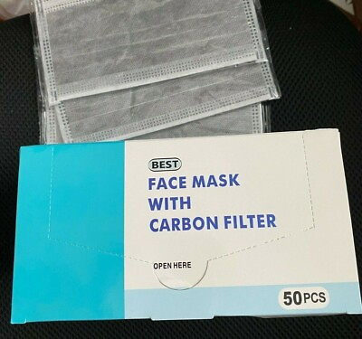 #ad Best Face mask with carbon filter 50 pcs $21.99