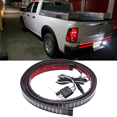 #ad 60 Inch LED Tailgate Tail Light Bar Triple Row For Pickup Trailer SUV RV Van $25.78