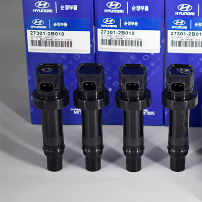 #ad 4Pcs Ignition Coil UF636 Fits for Hyundai 2010 2011 Kia Soul 1.6 L4 27301 2B010 $39.99