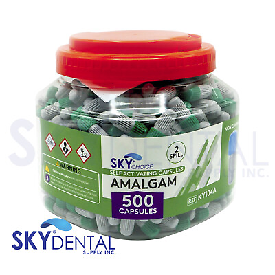 #ad Amalgam Dental Alloy 1 2 3 Spill Regular Set 500 or 50 Capsules $49.99
