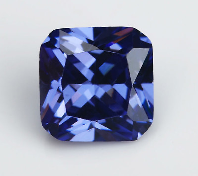 #ad 8X8 mm Natural Blue Sapphire Gems 3.86 ct Square Faceted Cut VVS Loose Gemstone $7.79