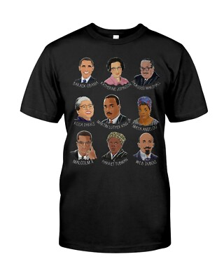 #ad Famous Black People Black History Month Black Melanin Pride Men Women T Shirt $16.14