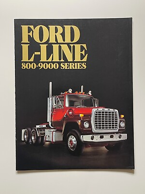 #ad 1982 Ford L Line 800 9000 Semi Truck *Original Sales Brochure 11 Color Pages $4.20