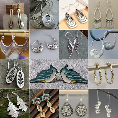 #ad Women Boho Retro 925 Silver Ear Hook Earrings Drop Dangle Wedding Party Jewelry C $2.69