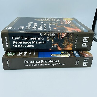 #ad Civil Engineering Reference Manual for the PE Exam And Practice Problems 15 Ed $74.88