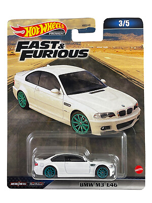 #ad Hot Wheels 2023 Premium Fast amp; Furious 3 5 White BMW M3 E46 Furious7 $12.95