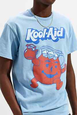 #ad Kool Aid Mens Kool Aid Man Retro Graphic Blue Shirt New 3XL $9.99