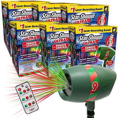 #ad Star Shower Ultra 9 Outdoor Holiday Laser Light Show with Remote $215.99