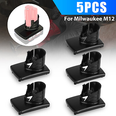 #ad 5x Battery Case Top Plastic Cover Shell for Milwaukee M12 Cordless Power Tools $13.48