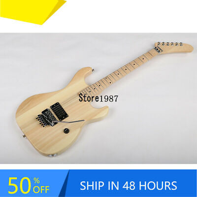 #ad Unfinished Electric Guitar Build Kit DIY Banana Neck Basswood Body Fast Shipping $199.00