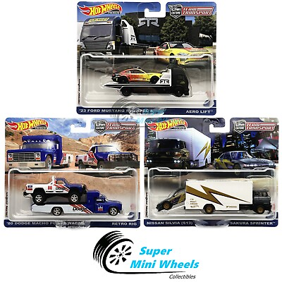 Hot Wheels 2023 Car Culture Team Transport T Case Set of 3 Cars【In Stock】 $54.99