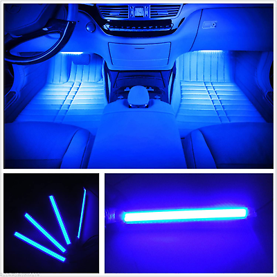 #ad Car LED Strip Light 4Pcs 36 LED Car Interior Lights under Dash Lighting Waterp $21.34