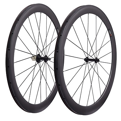 #ad CSC Racing bicycle carbon 700C wheelset tubeless 50mm deep 25mm width R13 hub $335.00