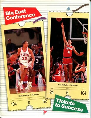 #ad 1986 87 Big East Conference Basketball Yearbook 49265 B18 $19.96