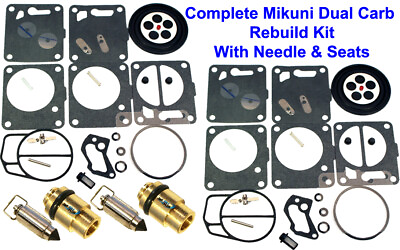 #ad SeaDoo Dual Mikuni Carburetor Rebuild Kit amp; Needle Seat 717 720 787 800 $84.95