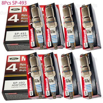 #ad #ad 8pcs Motorcraft Spark Plug SP 493 Platinum AGSF32PM Fit For Ford 4.6L 5.4L V8 US $24.99