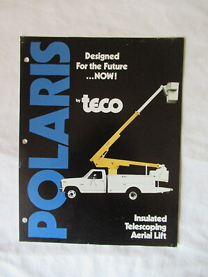 #ad Teco Polaris lift crane platform specification sheet brochure $8.99