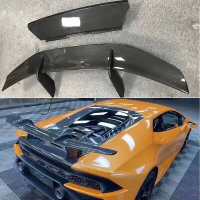 #ad #ad Carbon Fiber Car Rear Spoiler Wing for Lamborghini Huracan LP610 LP580 $854.05