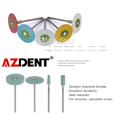 #ad Dental Wheel Disc For Porcelain Rubber Ceramic Grinder Zirconia Diamond Polisher $41.99