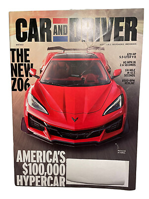Car and Driver Magazine November 2022 The New Z06 $8.99