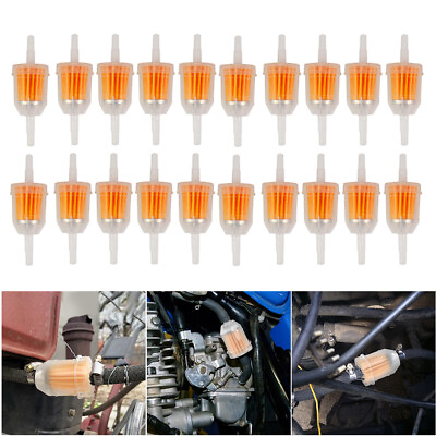 #ad #ad 20 Pcs Motor Inline Gas Oil Fuel Filter Small Engine Fit For 1 4#x27;#x27; 5 16quot; Line $9.79