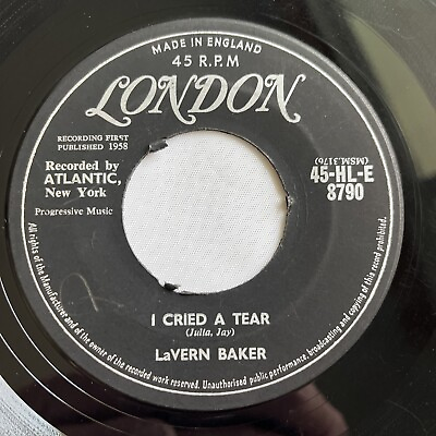 #ad LaVERN BAKER I Cried A Tear St. Louis Blues 45 London UK 1958 Northern Soul $12.00