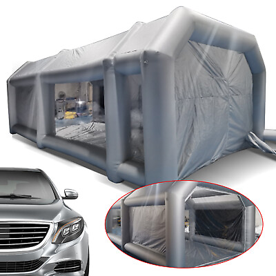 #ad Inflatable Spray Tent Booth Paint Car Paint 26x13x10FT with 2 Filtration System $639.00