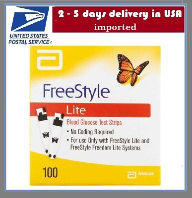 #ad #ad 100 Free Style Lites Test Strips EXP 1 2025 USA SHIPPER $40.99
