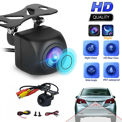 #ad Car Rear View Backup Camera Reverse Parking Cam 170° Waterproof HD Night Vision $4.28
