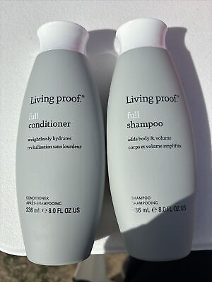 #ad Living Proof Full Shampoo amp; Conditioner 8 oz Thick Hair Cleanser Combo Set $25.00