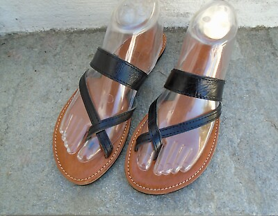#ad Women#x27;s Handmade Greek Leather Sandals Size US 8 EU 39 UK 6 $22.00